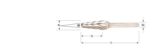 Immagine di P721 / Dormer sbavatore - conico a palla